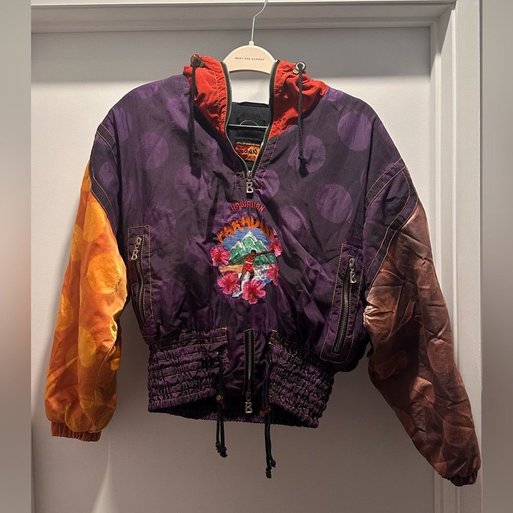 Bogner - Colorful Vintage Puffer with Embroidered Design